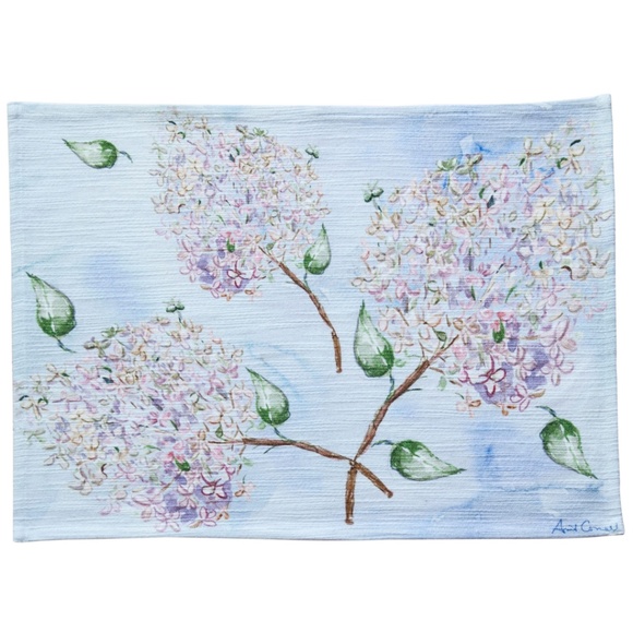 April Cornell Placemats Set of 4 Hydrangeas NWT - Picture 2 of 2